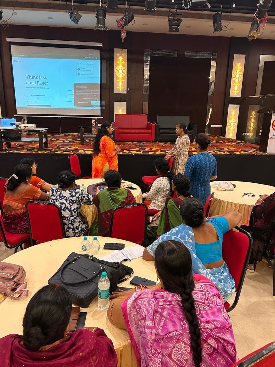 Women from Self-Help Groups at an entrepreneurship training session