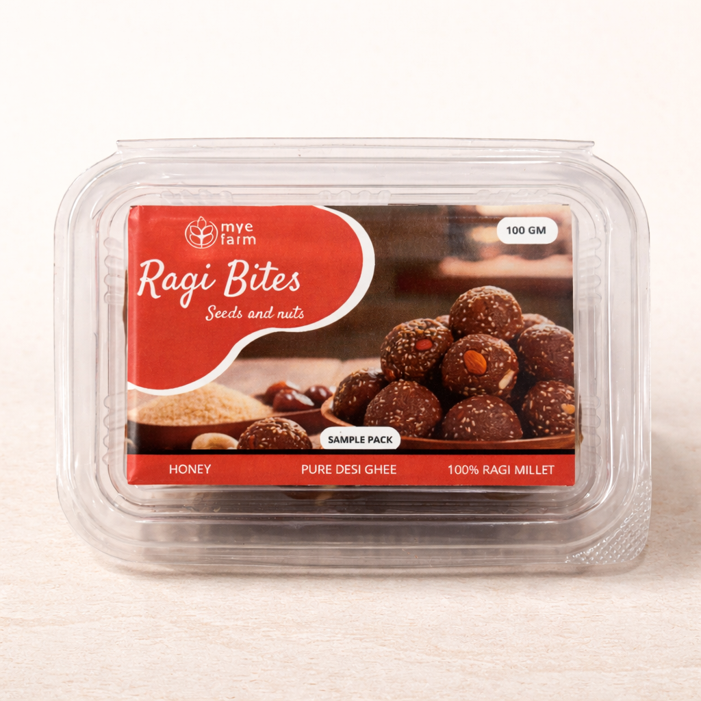 Mye Farm Ragi Bites – Healthy Seeds & Nuts Snack
