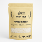 Mye Farm Pimpudibasa Aromatic Kheer Rice pack made from indigenous Odisha variety, known for its rich fragrance and perfect texture for traditional sweets like kheer.